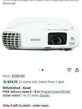 Epson Folding Document Camera in White